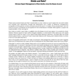Chinese Export Management of Rare Earths since the Busan Accord